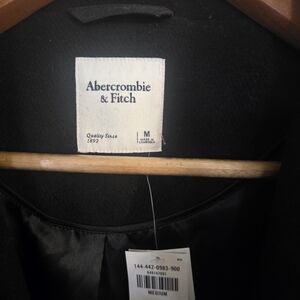 Abercrombie & Fitch Women's Classic Black Pea Coat